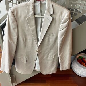 Alfani Cream Sport Coat Elegant and Versatile Blazer